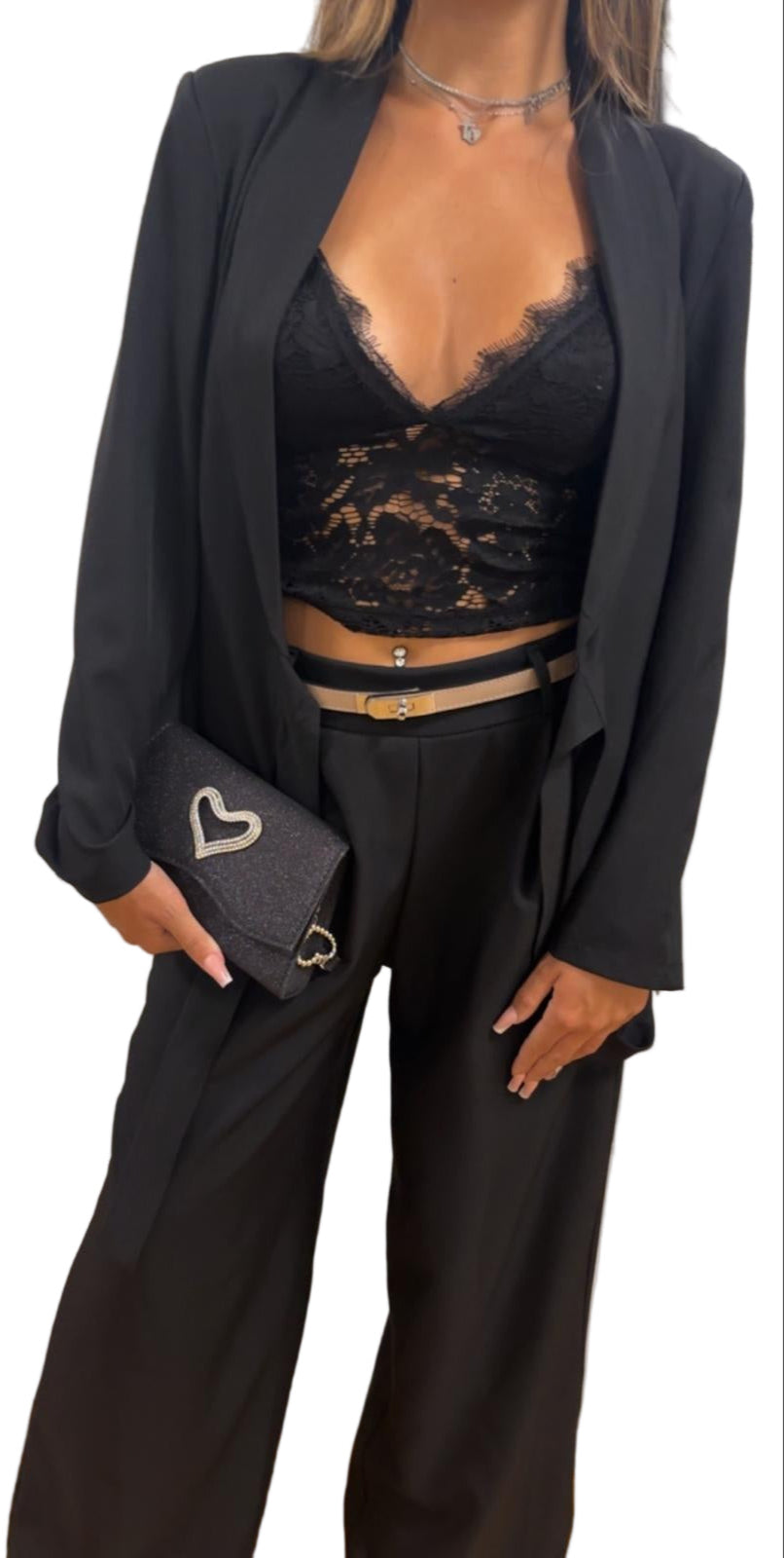 Completo giacca kimono e pantalone palazzo