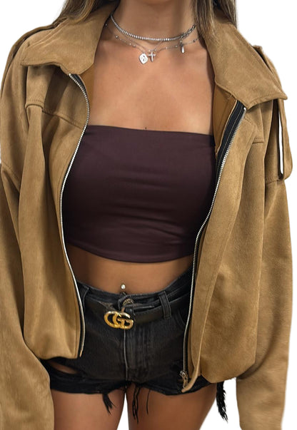 Giubbotto in eco renna modello Zara