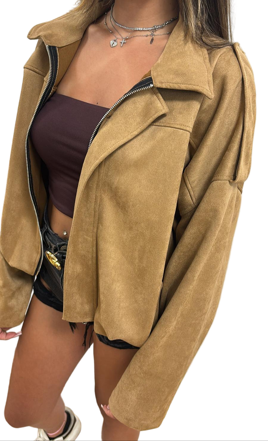 Giubbotto in eco renna modello Zara