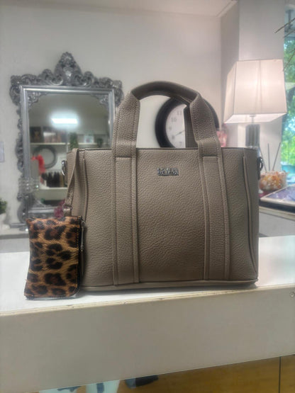 Bag ecopelle Coveri con porta documenti leopardato