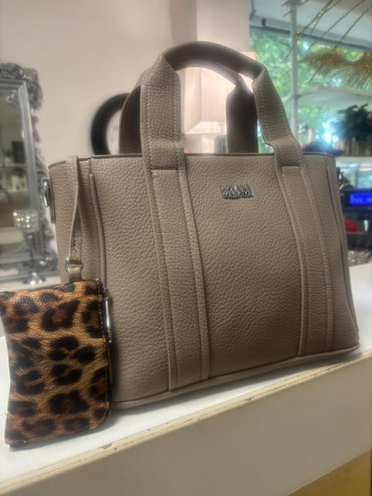 Bag ecopelle Coveri con porta documenti leopardato
