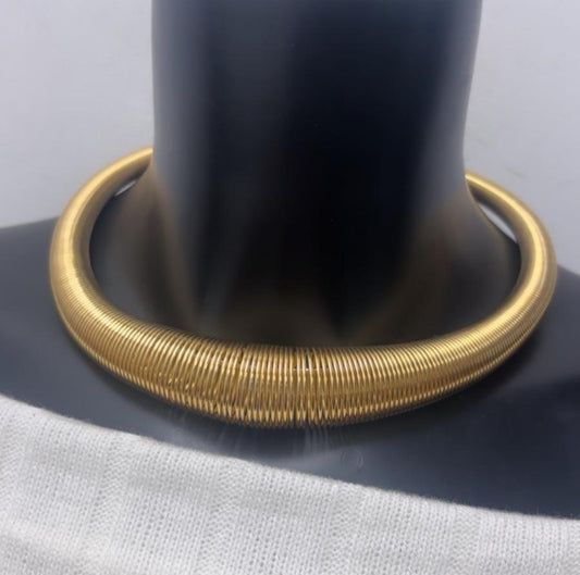 Collana a molla color oro
