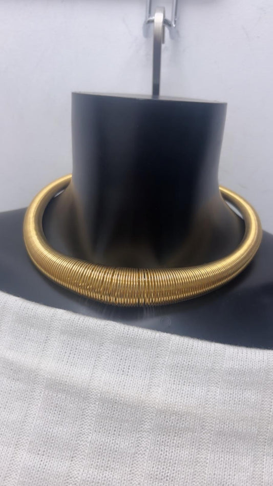 Collana a molla color oro