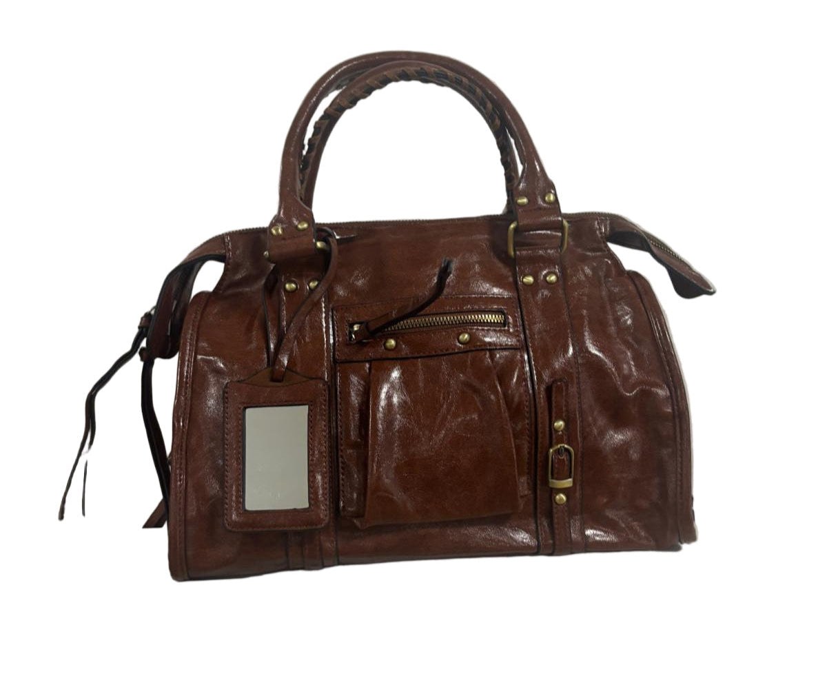 Bag ecopelle lucida grande modello balenciaga.