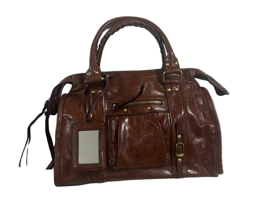 Bag ecopelle lucida grande modello balenciaga.