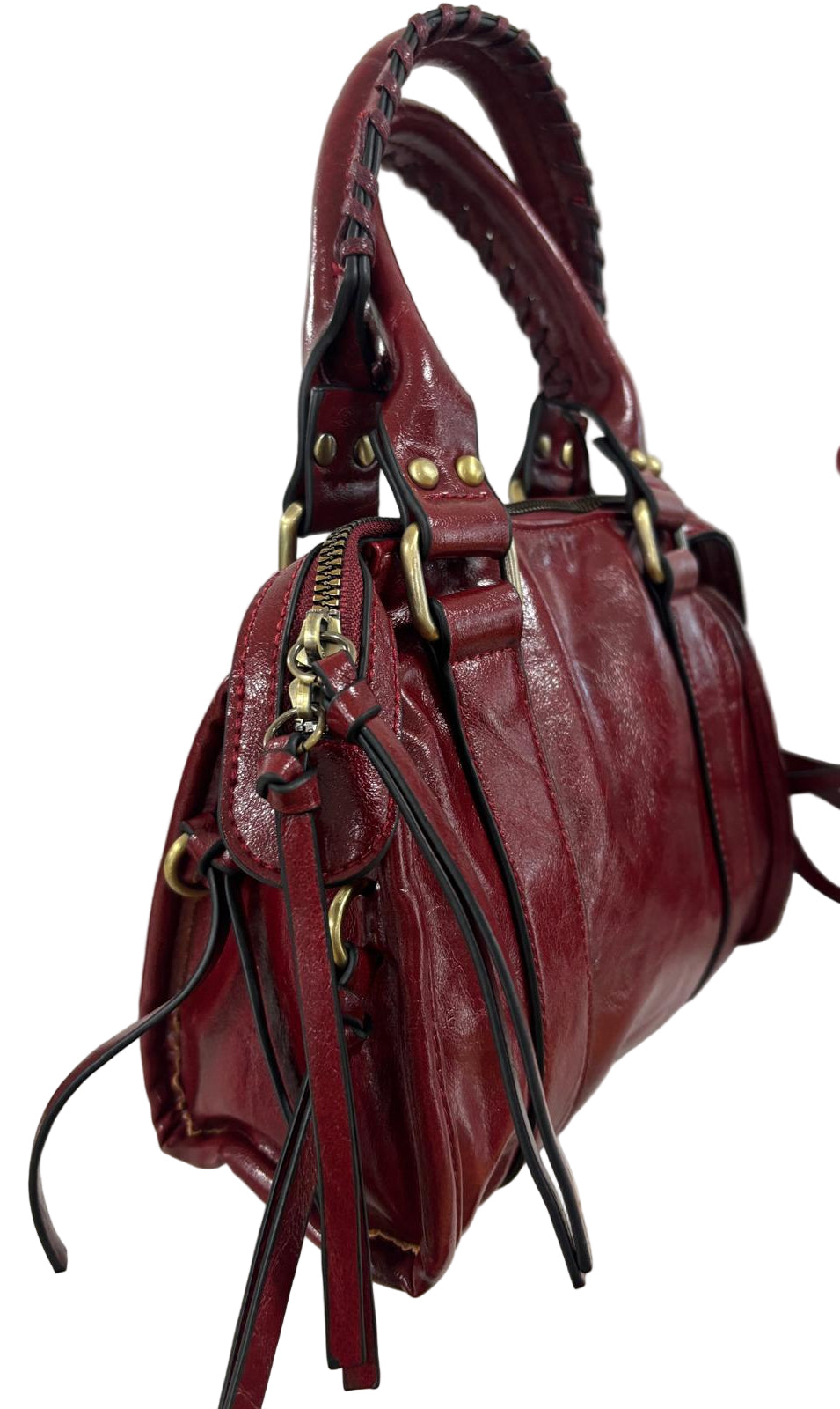 Bag in ecopelle lucida piccola modello balenciaga