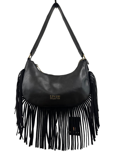 Bag Coveri mezzaluna ecopelle piccola con frange