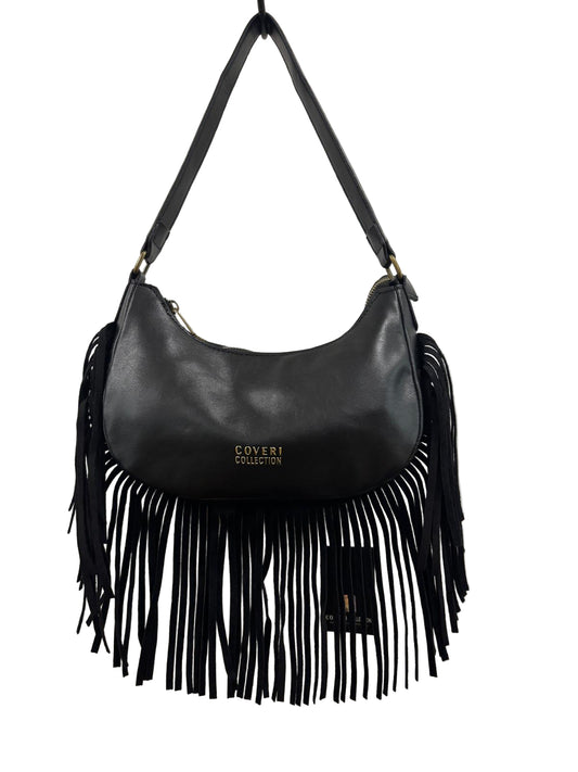 Bag Coveri mezzaluna ecopelle piccola con frange