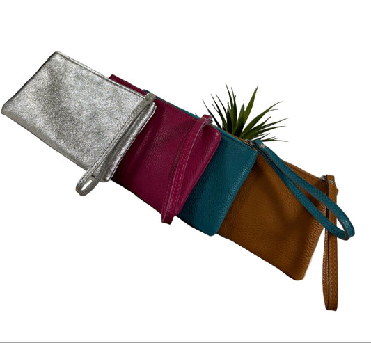 Pochette in vera pelle