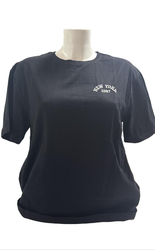 T-shirt puro cotone New York 1987