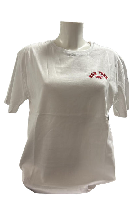 T-shirt puro cotone New York 1987
