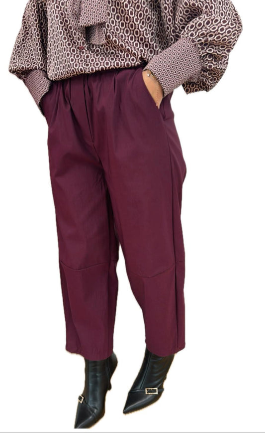 Pantalone balloon elasticizzato