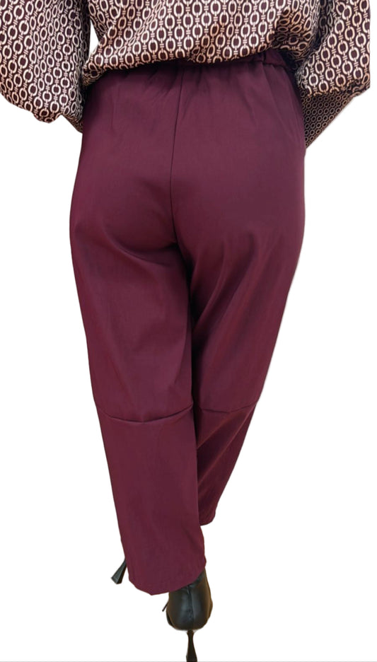 Pantalone balloon elasticizzato