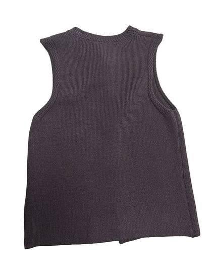 Gilet in maglia con spille a bottone