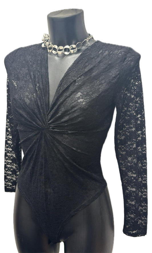 Body in pizzo elasticizzato