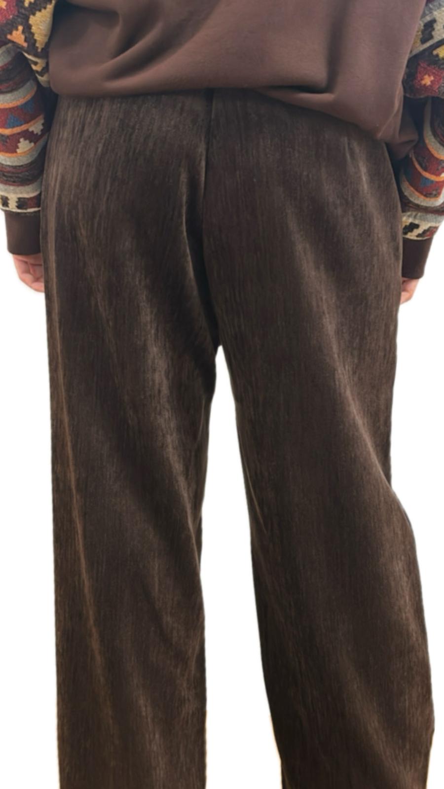 Pantalone in velluto gamba dritta