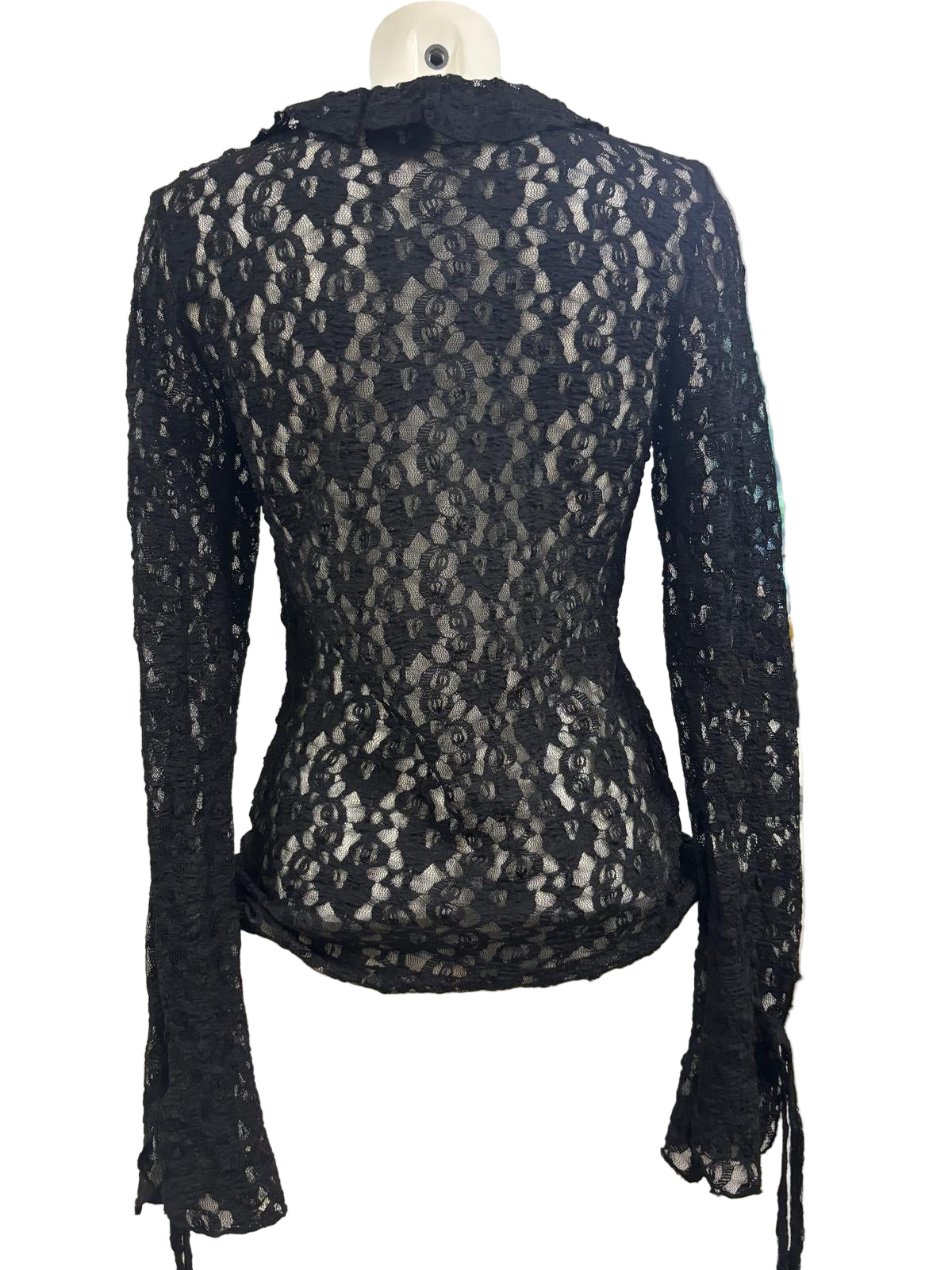 Maglia in pizzo manica lunga