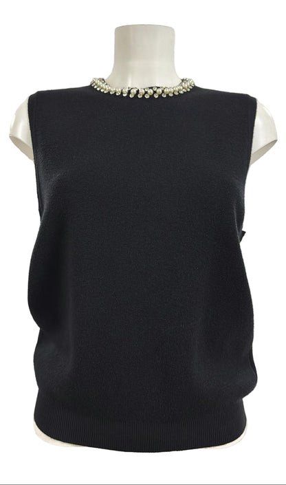 Maglia in viscosa e lana elastan