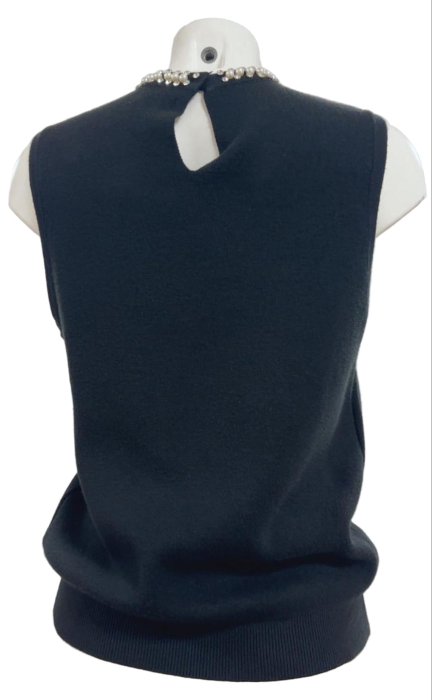 Maglia in viscosa e lana elastan