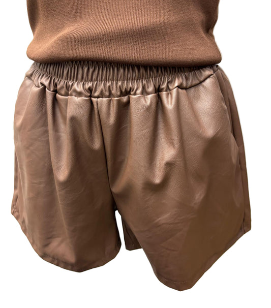 Shorts in ecopelle