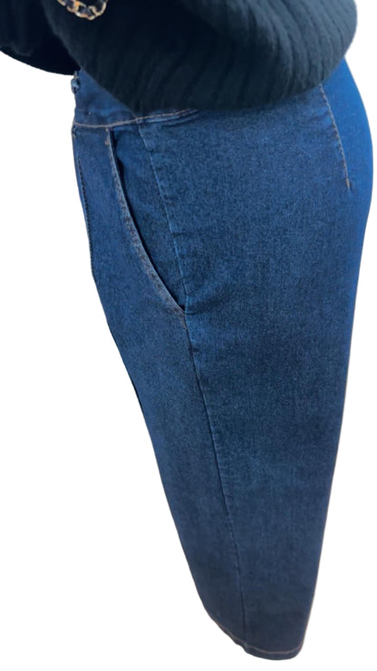 Jeans elasticizzati gamba dritta