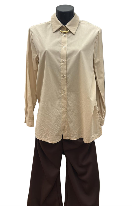 Camicia in cotone maniche lunghe