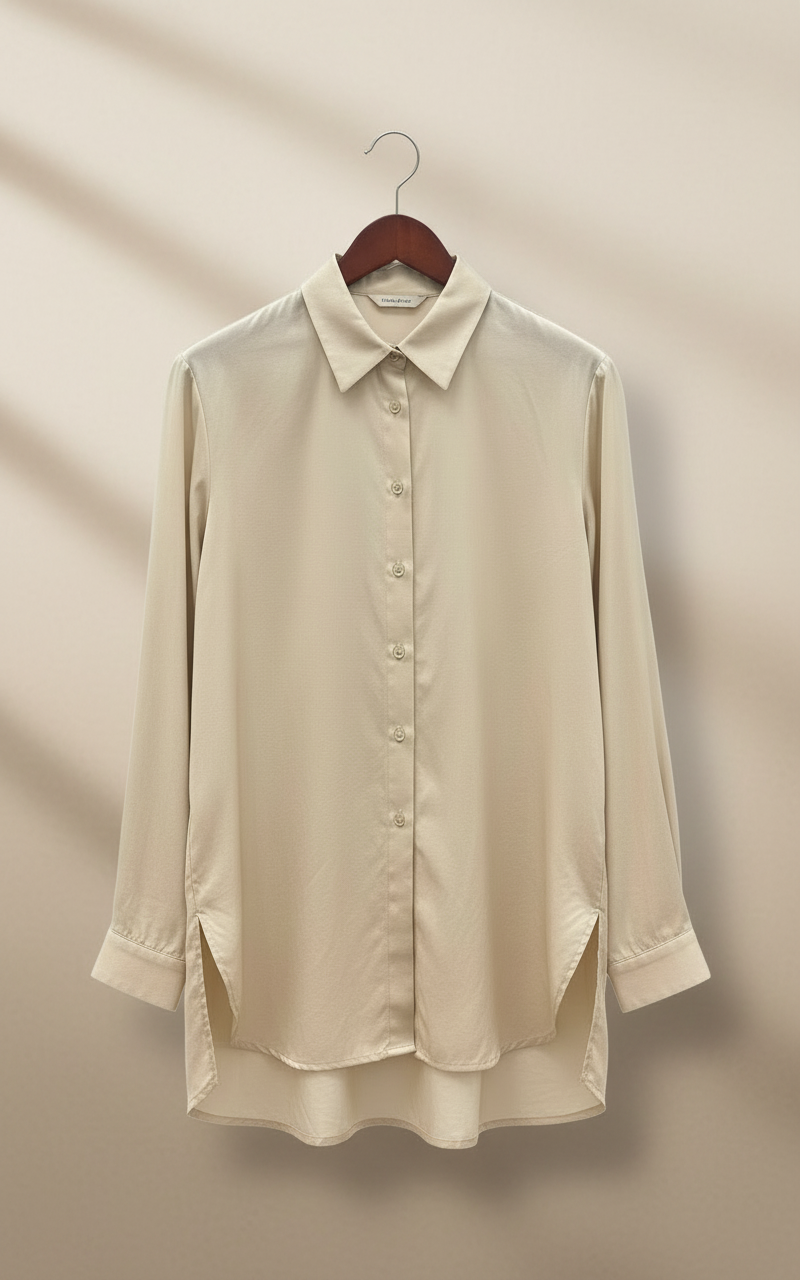 Camicia in cotone maniche lunghe
