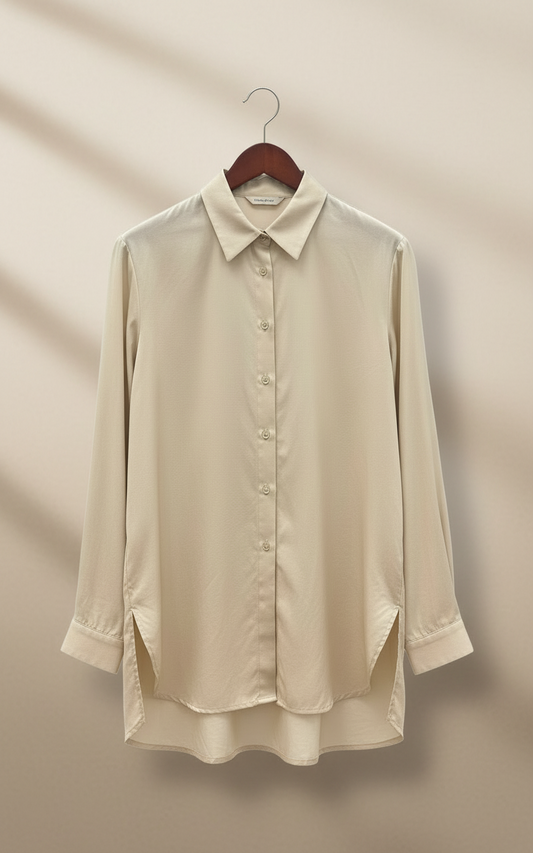 Camicia in cotone maniche lunghe