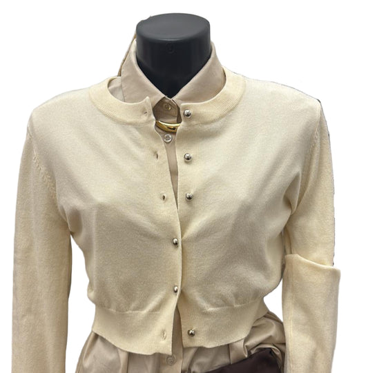 Cardigan crop maniche lunghe