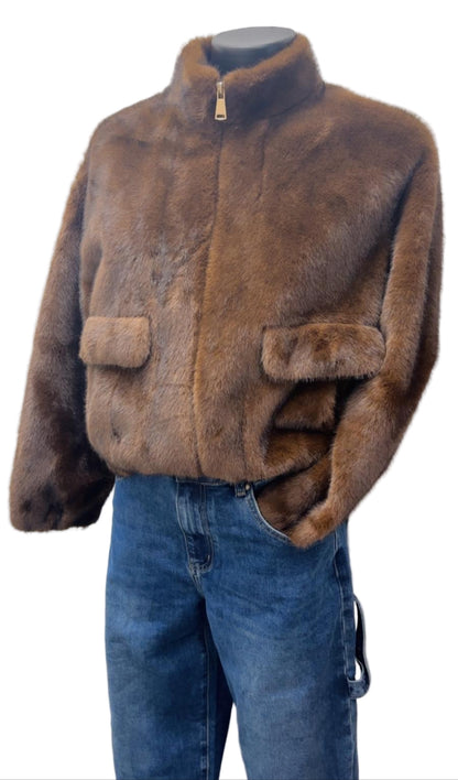 Bomber eco pelliccia