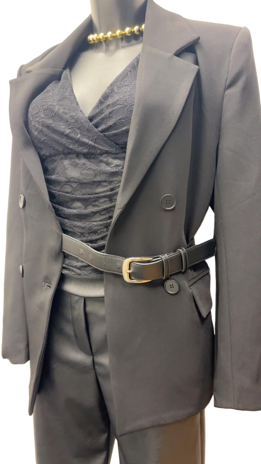 Pantalone in ecopelle