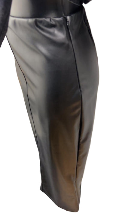 Gonna a matita ecopelle