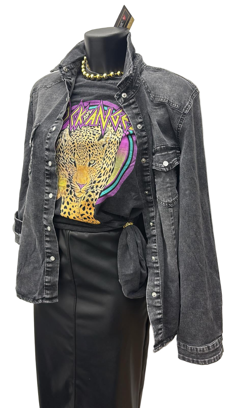 Camicia in jeans elasticizzata