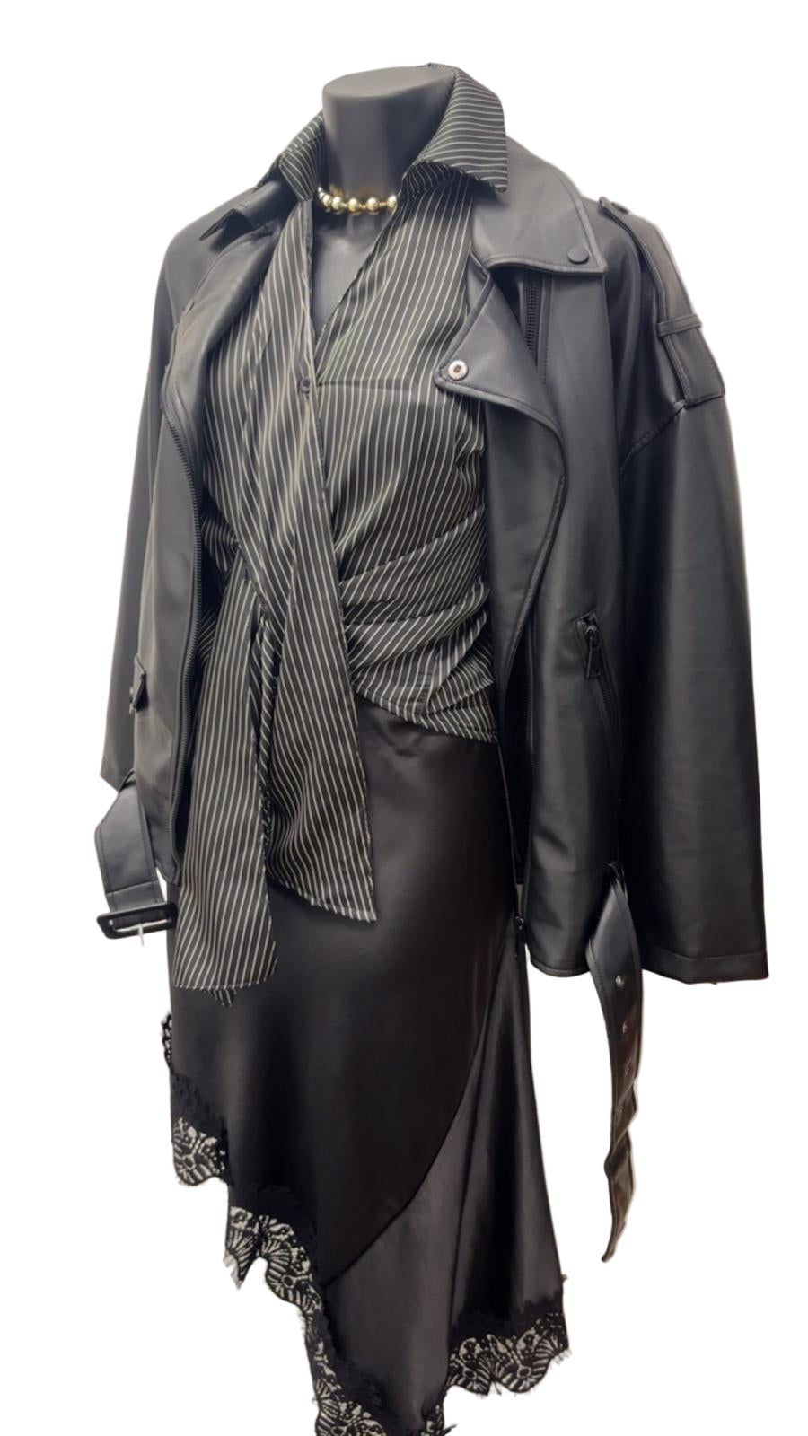 Camicia in viscosa a righe