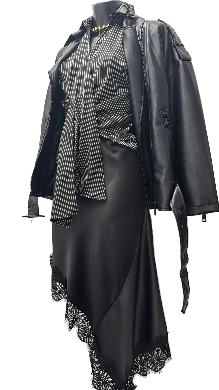 Camicia in viscosa a righe