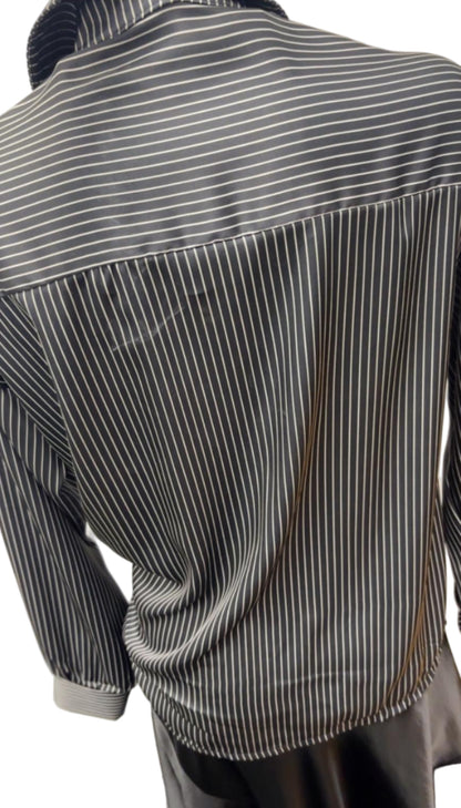 Camicia in viscosa a righe