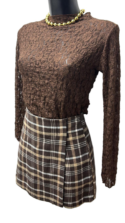 Maglia in pizzo elasticizzata