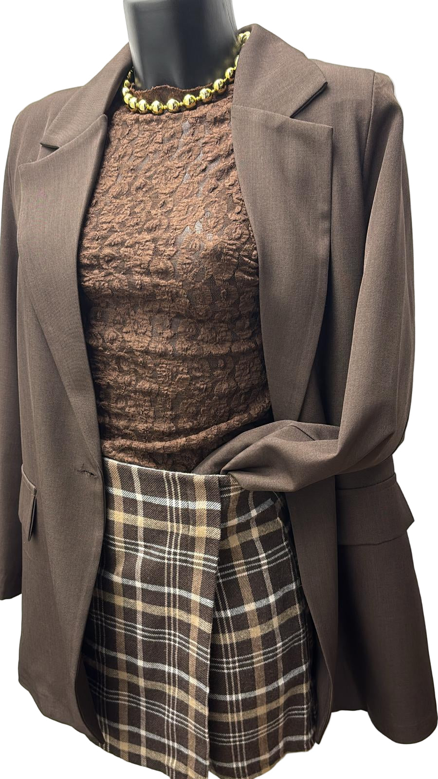 Giacca punto milano foderata