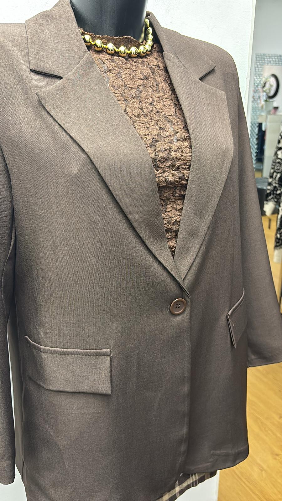 Giacca punto milano foderata