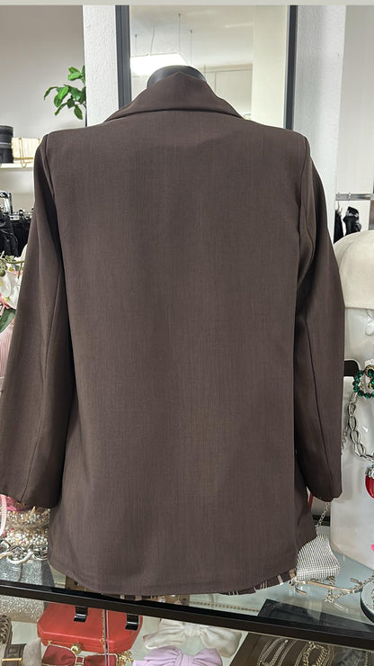 Giacca punto milano foderata