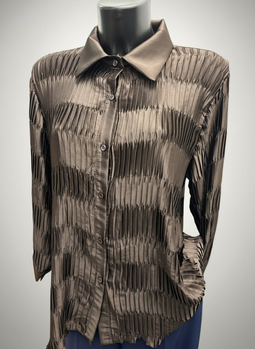 Camicia plissettata