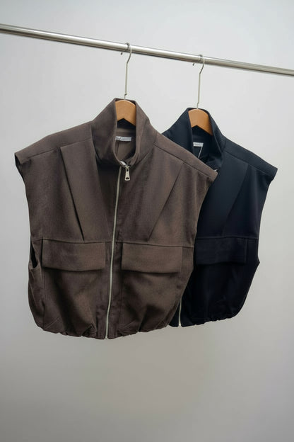 Gilet smanicato modello bomber