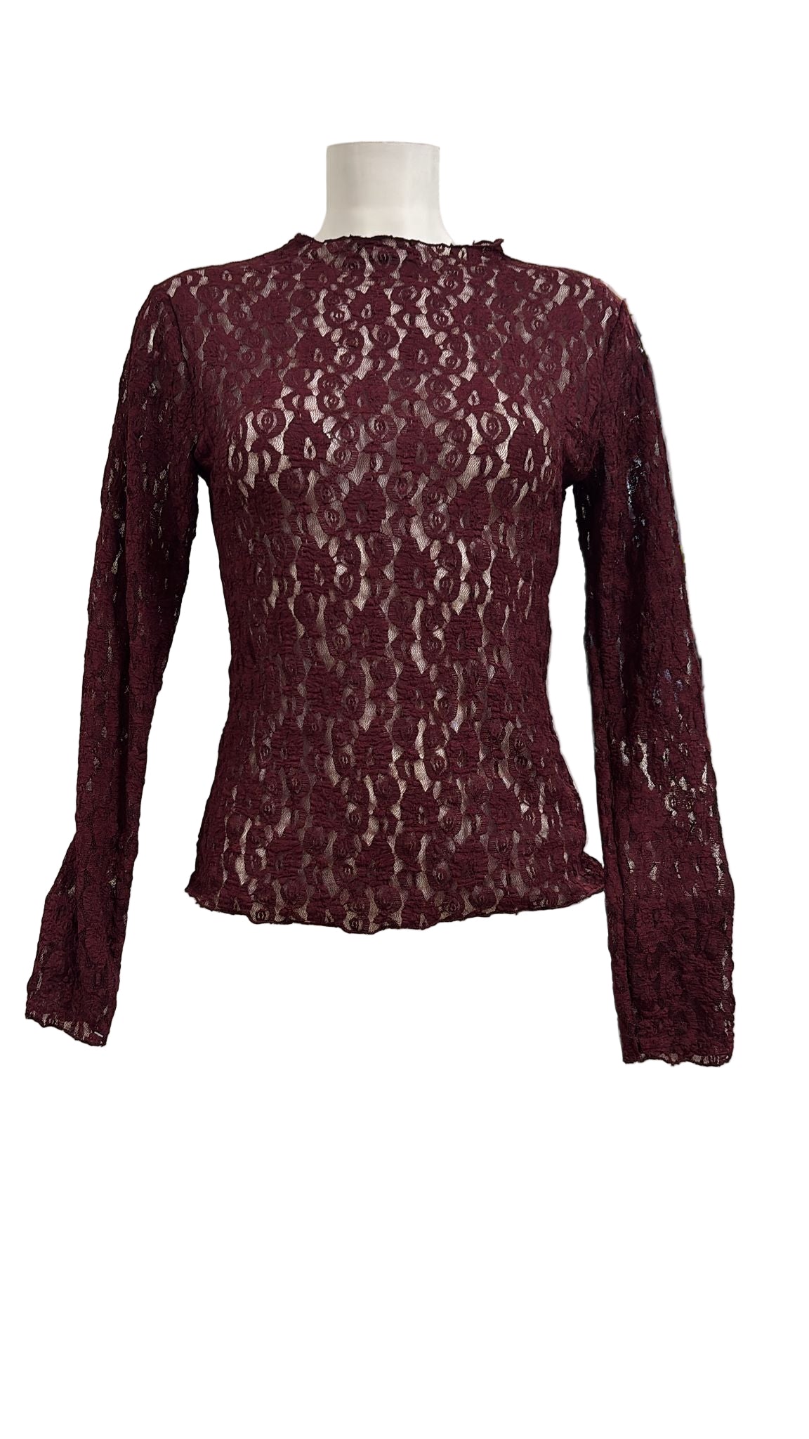 Maglia in pizzo elasticizzata