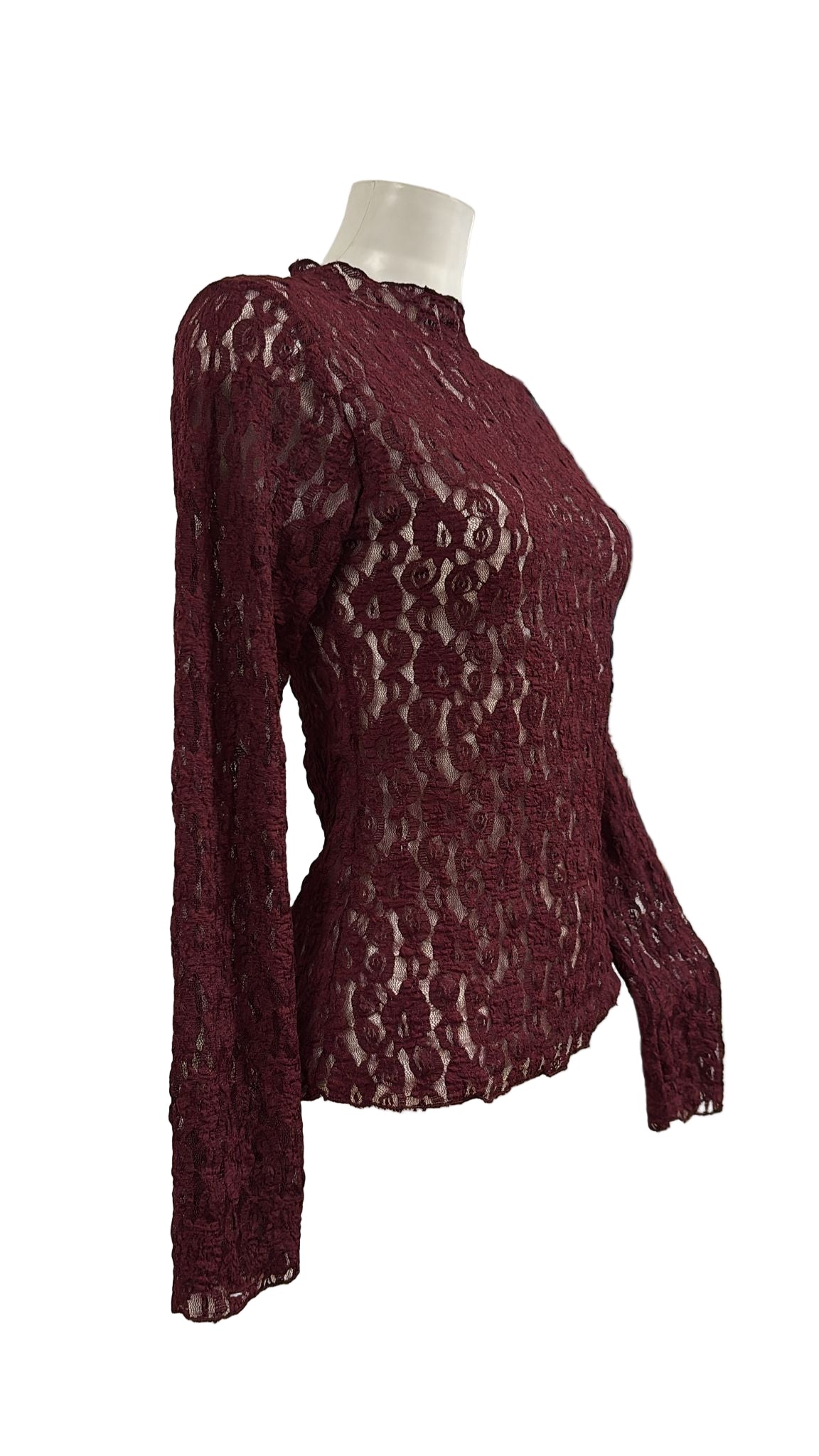 Maglia in pizzo elasticizzata