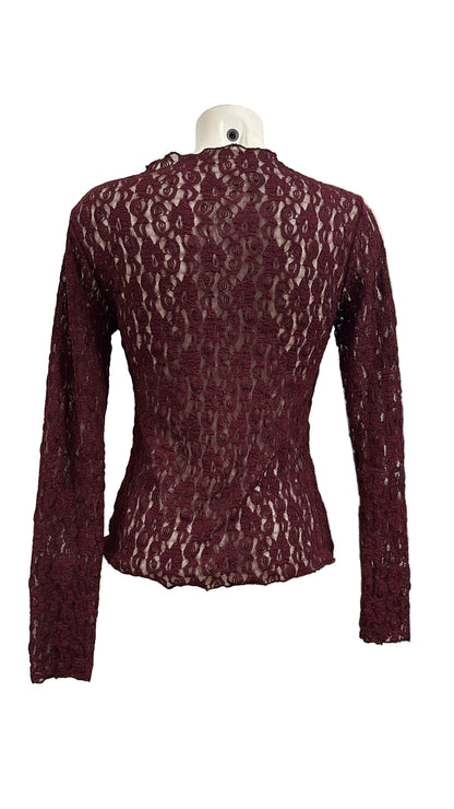 Maglia in pizzo elasticizzata