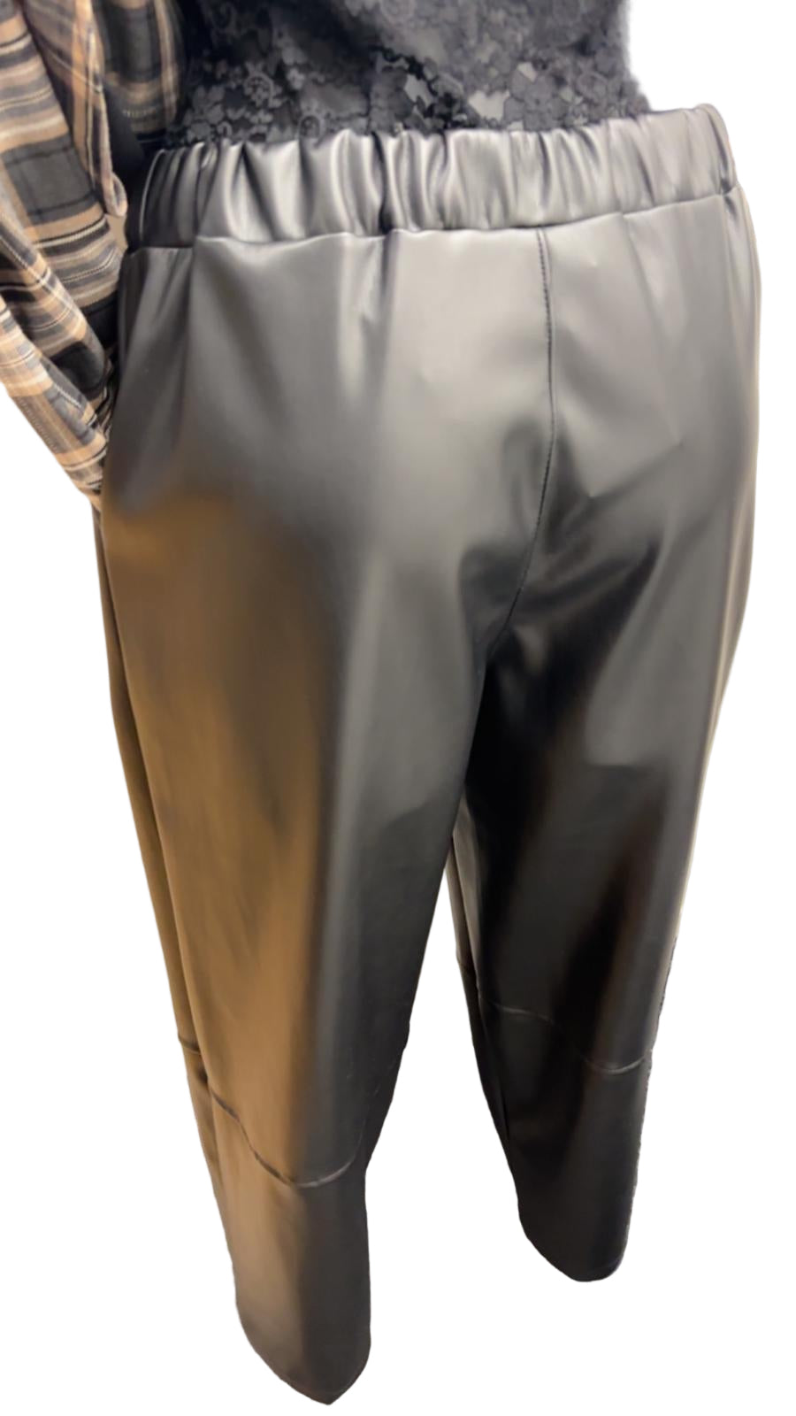 Pantalone ecopelle balloon