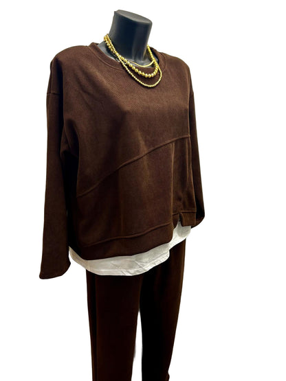 Felpa over in ciniglia