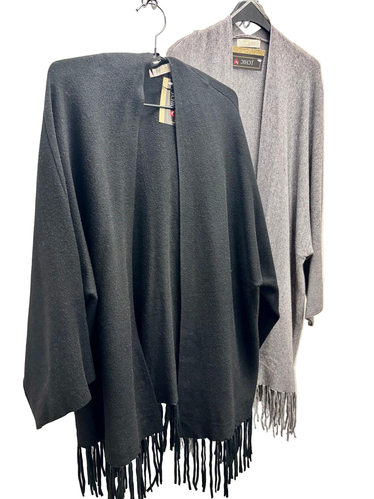 Cardigan over con frange