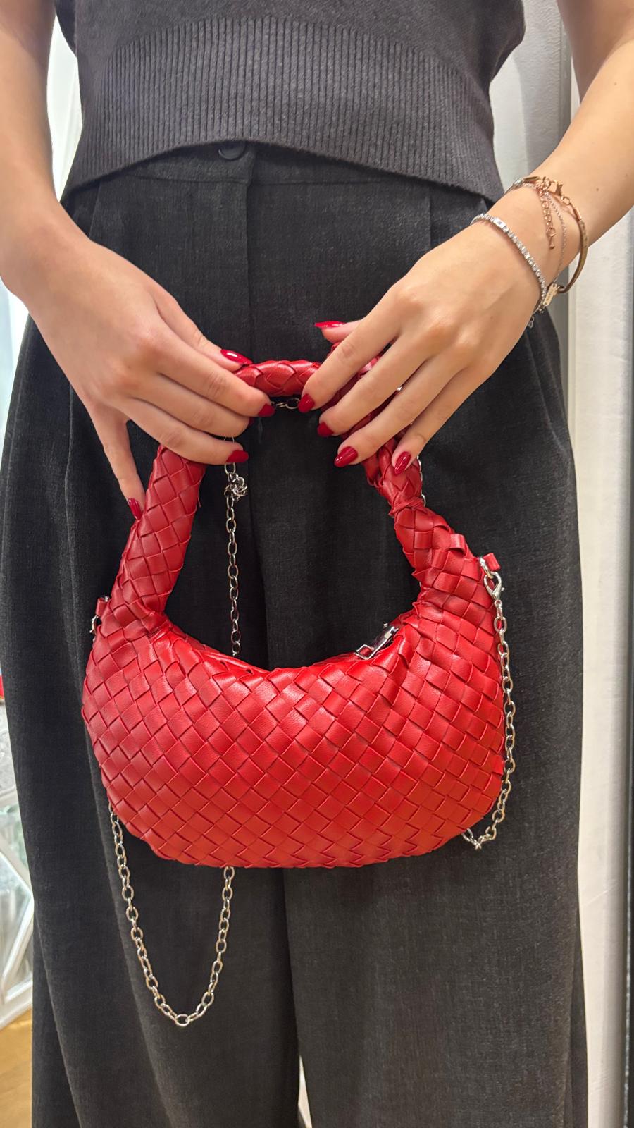 Bag rossa modello Bottega Veneta