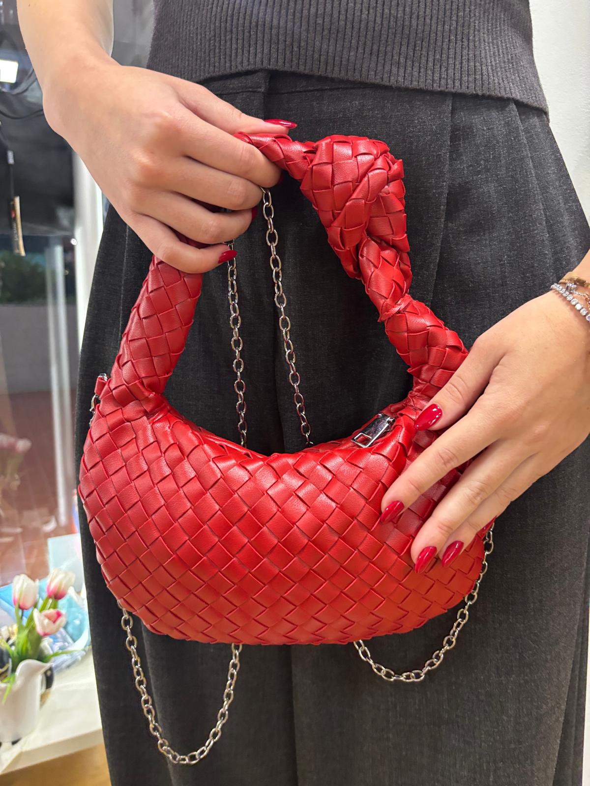 Bag rossa modello Bottega Veneta